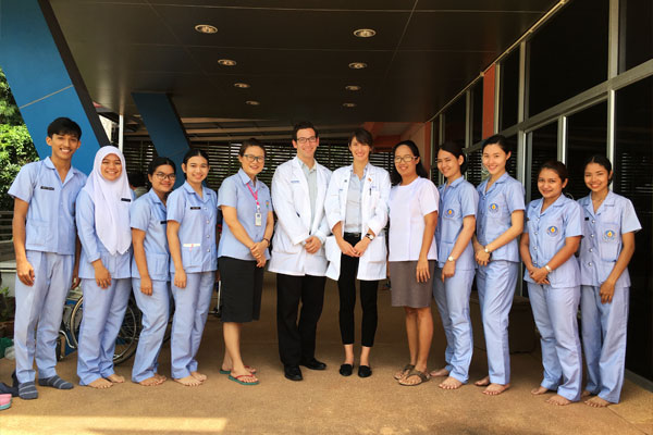 Taylore King is in Surat Thani with the nursing staff of a local clinic funded by the community