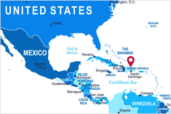 Map of the Dominican Republic